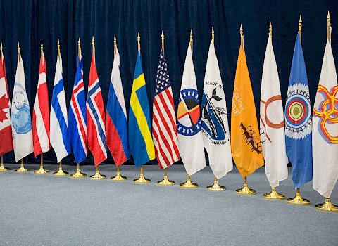 Flags of the Arctic States and Permanent Participant organizations