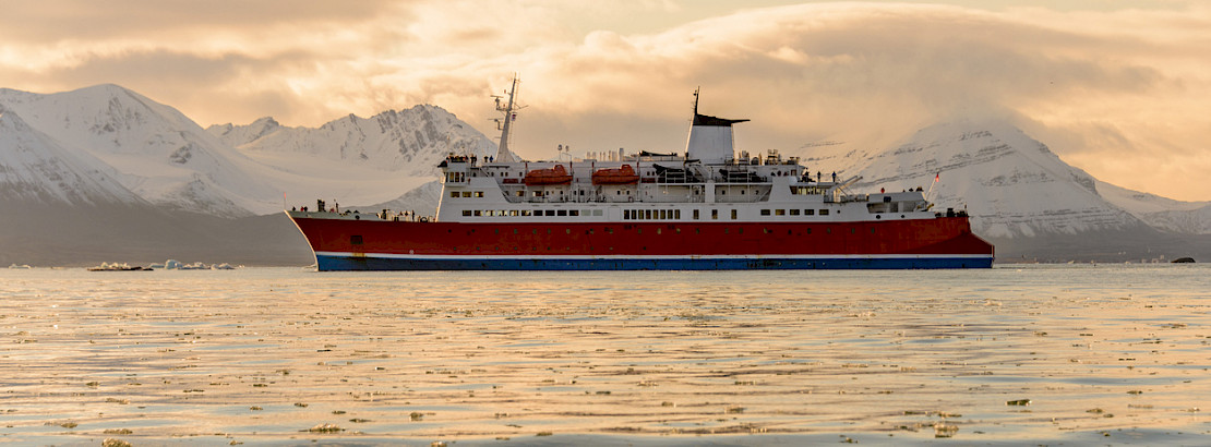 Ship in the Arctic.