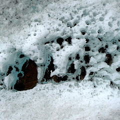 Soot on ice. Photo:iStock