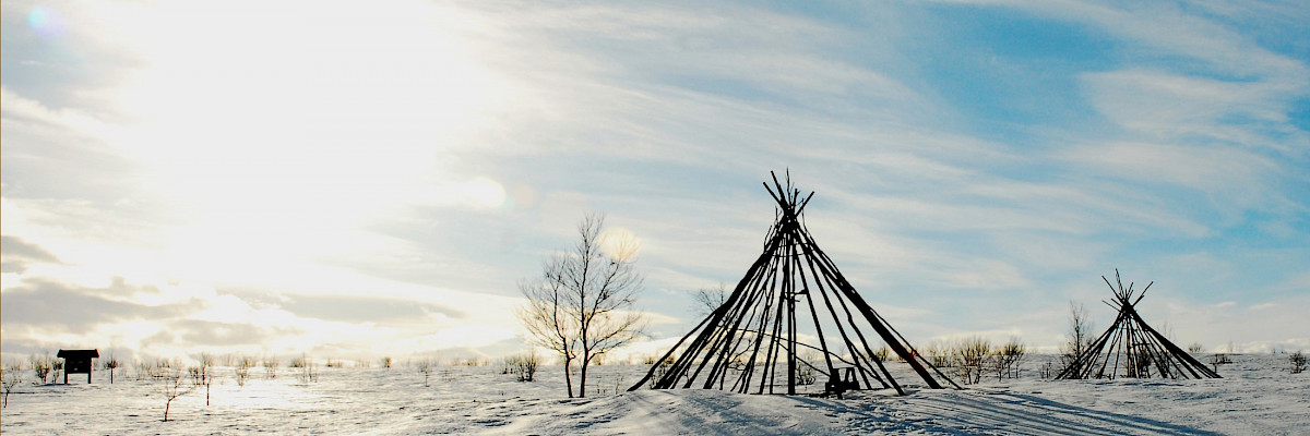 Lavvuu in Kautokeino, Norway