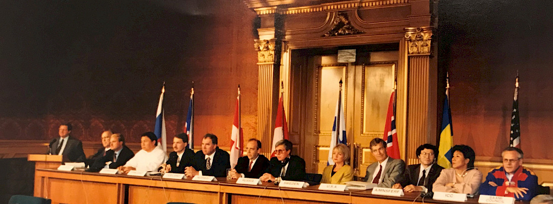 The signing of the Ottawa Declaration, establishing the Council in 1996.