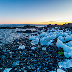 Plastic pollution on the Arctic coast