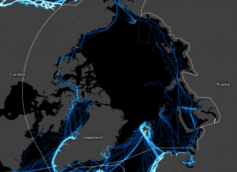 All tourism vessel traffic in 2019, cruise and passenger ships.